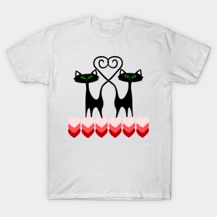 Cats valentines T-Shirt